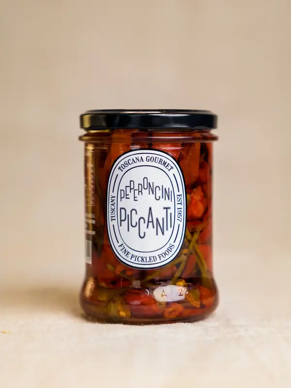 Peperoncini Piccanti – Sterke Italienske Chili i Glasskrukke